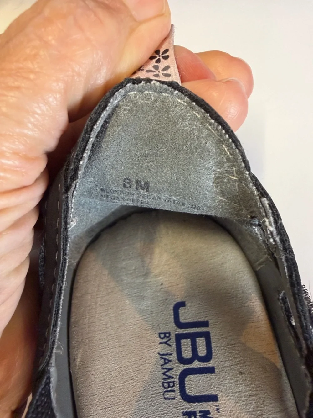 JBU By Jambu Mary Jane Flats Women Black Leather Floral Cutout Comfort Size 8 - Picture 6 of 10